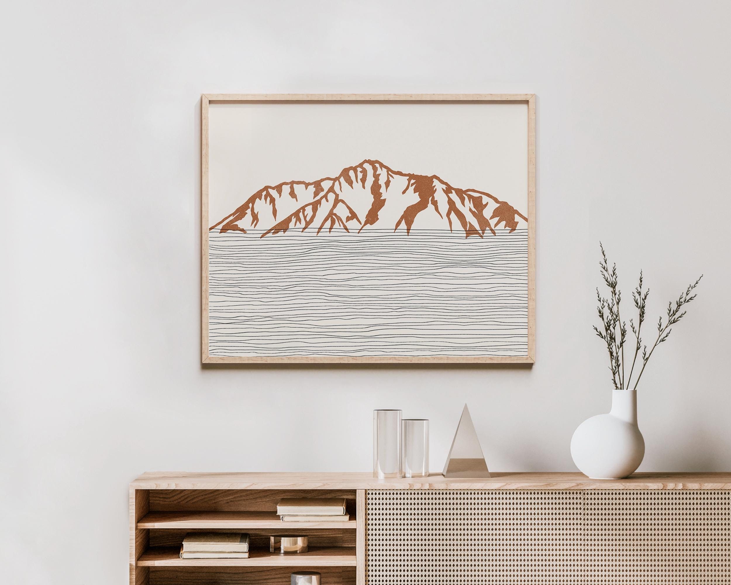 Boho Pioneer Peak Art Print - Church Mountain Range, Alaska