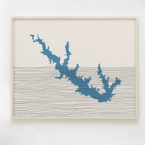 Sam Rayburn Reservoir Art - Boho Sam Rayburn Reservoir Print, Sam Rayburn Reservoir Texas Picture - Lakehouse Wall Art / Decor, Gift Idea