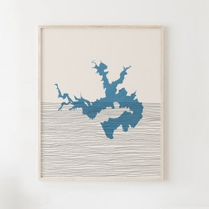 Oak Creek Reservoir Art - Boho Oak Creek Reservoir Print, Oak Creek Reservoir Picture - Lakehouse Wall Art / Decor, Gift Idea