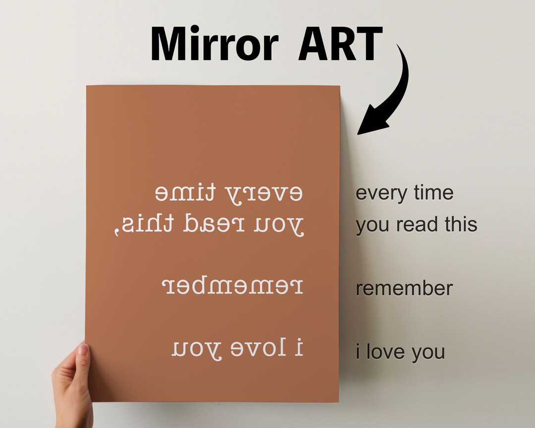 Reflection Quote - Unique Valentines Day Gift - I Love You Valentines ...