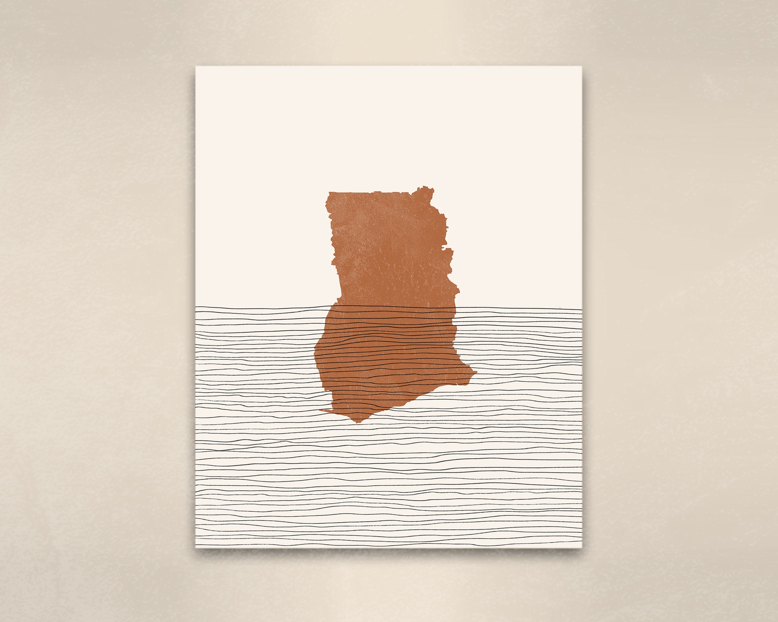 Ghana Print Boho Ghana Wall Art and Decor Country Travel Etsy