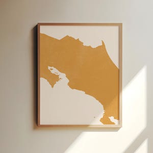 Maximalist Wall Art Map of Costa Rica - Custom Location Print - Maximalist Wall Decor, Costa Rica Art Print