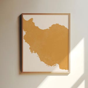 Maximalist Wall Art Map of Iran - Custom Location Print - Maximalist Wall Decor, Iran Art Print