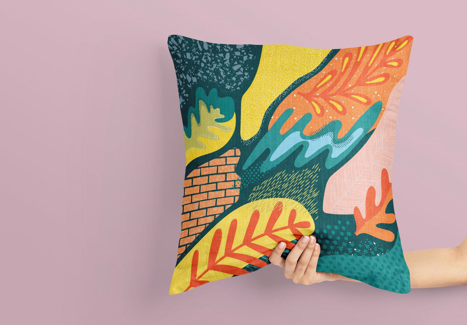 Aesthetic Indie Decor Funky Pillows Pop of Color Pillows Etsy