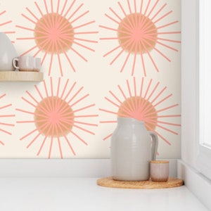 Mid Century Wallpaper Trendy Wallpaper Scandinavian - Etsy