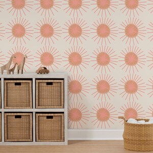 Mid Century Wallpaper Trendy Wallpaper Scandinavian - Etsy