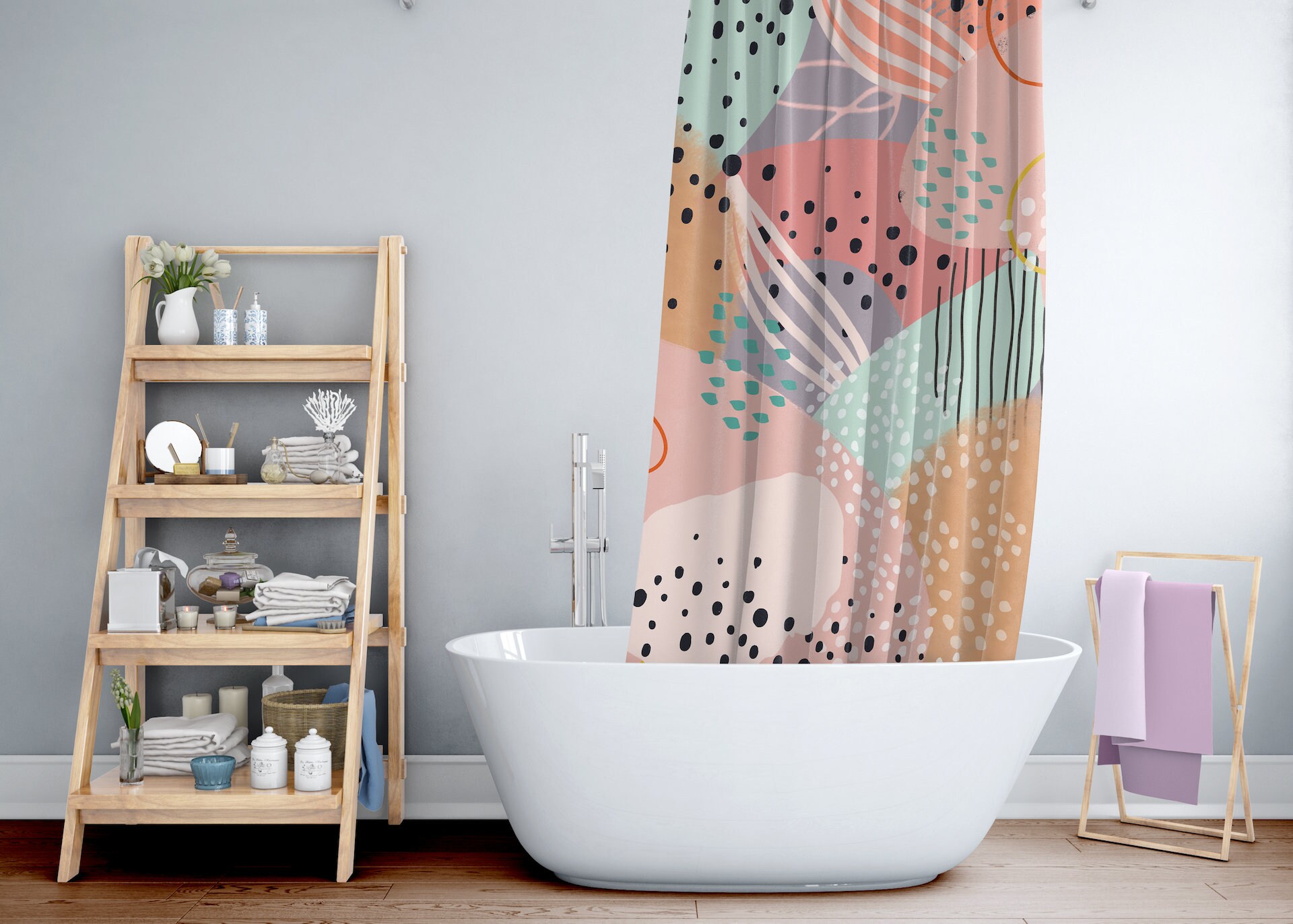 Marimekko Shower Curtain Funky Shower Curtain Shower Curtain Etsy