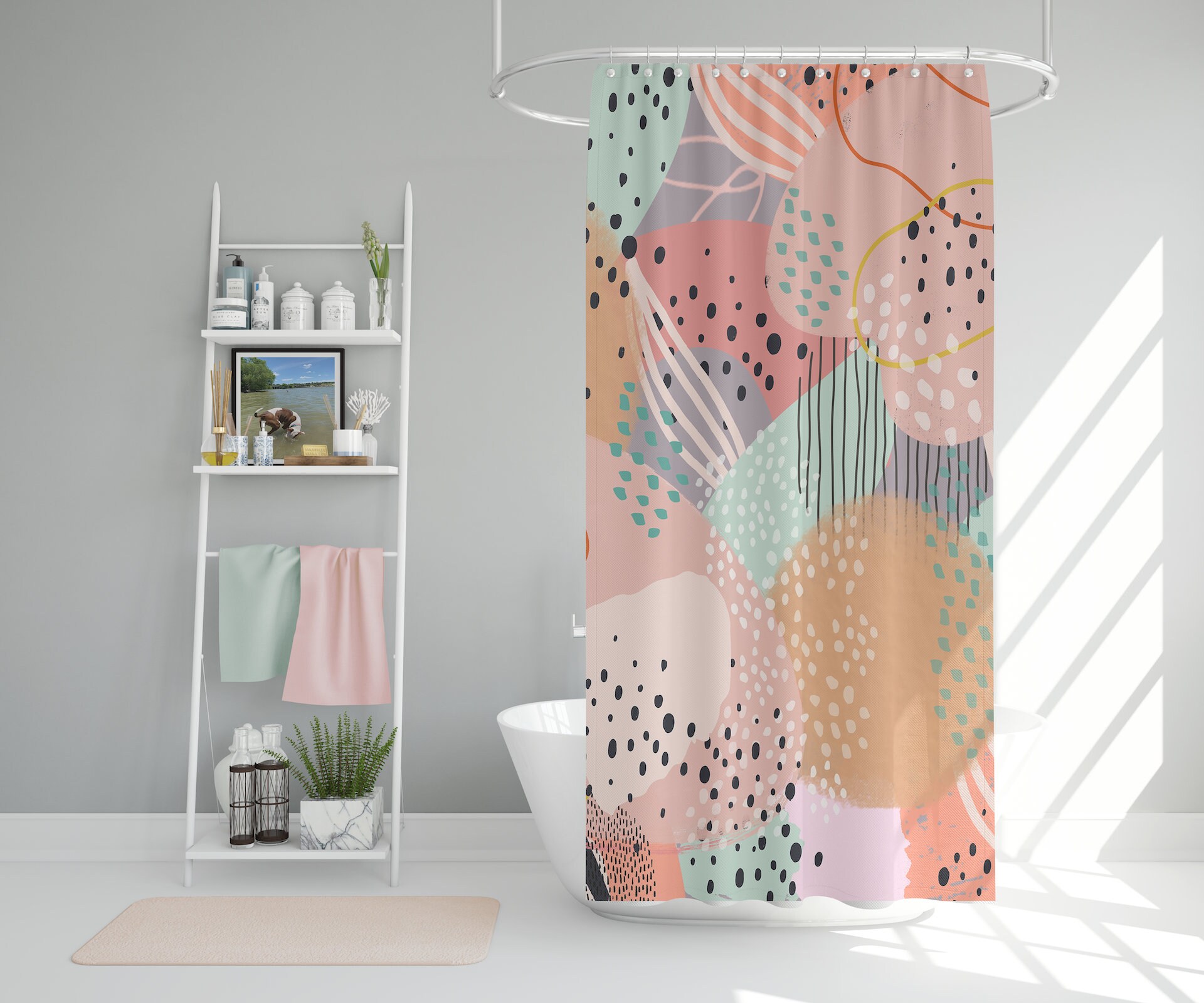 Marimekko Shower Curtain Funky Shower Curtain Shower Curtain Etsy