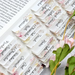 Floral Bible Tabs - Standard & Catholic, Matte Laminated, Double Sided Self Adhesive - Christian Gift, Bible Study image 7