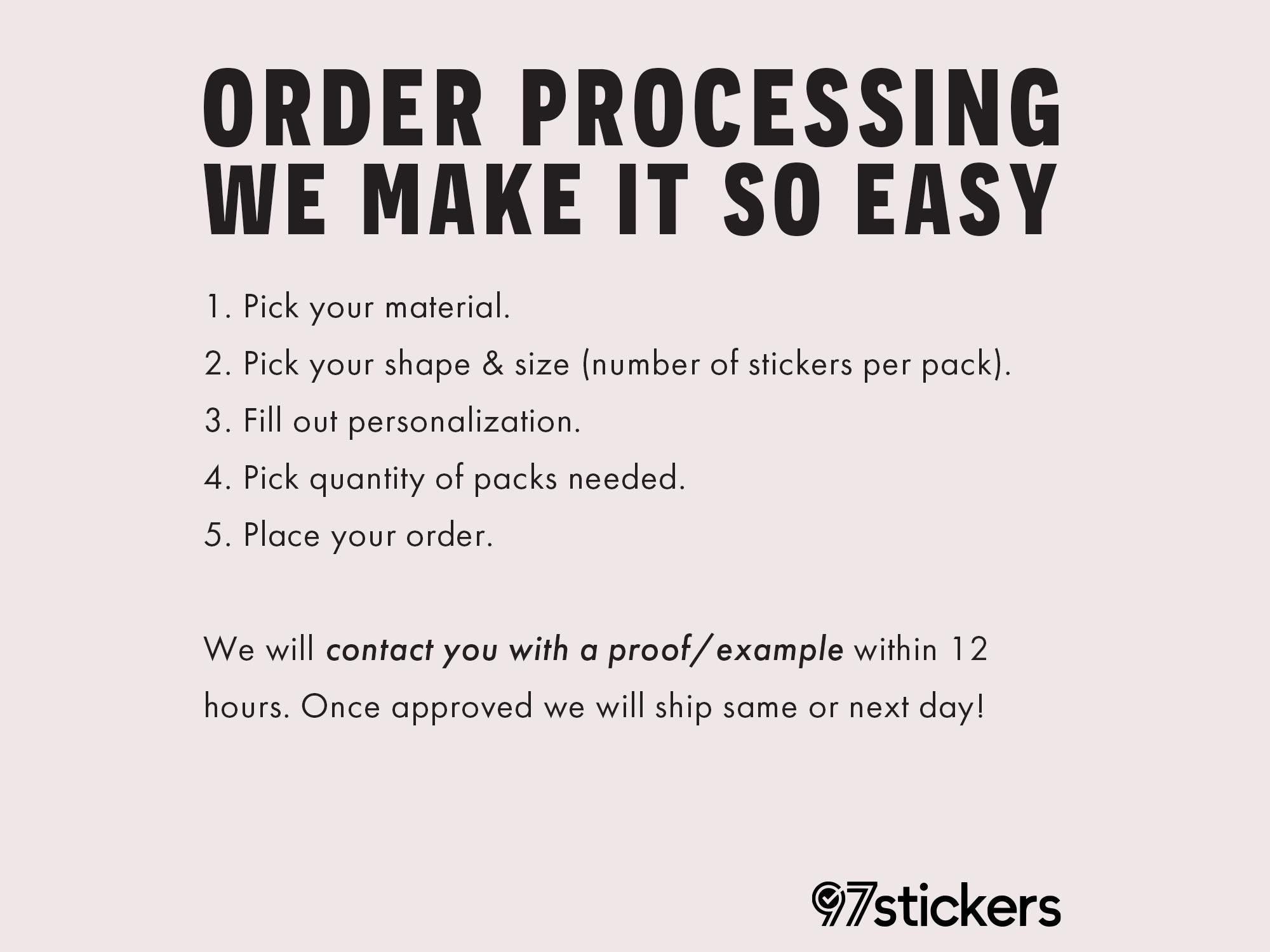 Custom Personalized Sticker Labels - Text, Logo, Canva Design or Images - Durable Favors