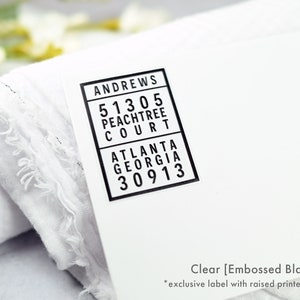 Return Address Labels - Modern Block - Personalized Mailing Stickers ...