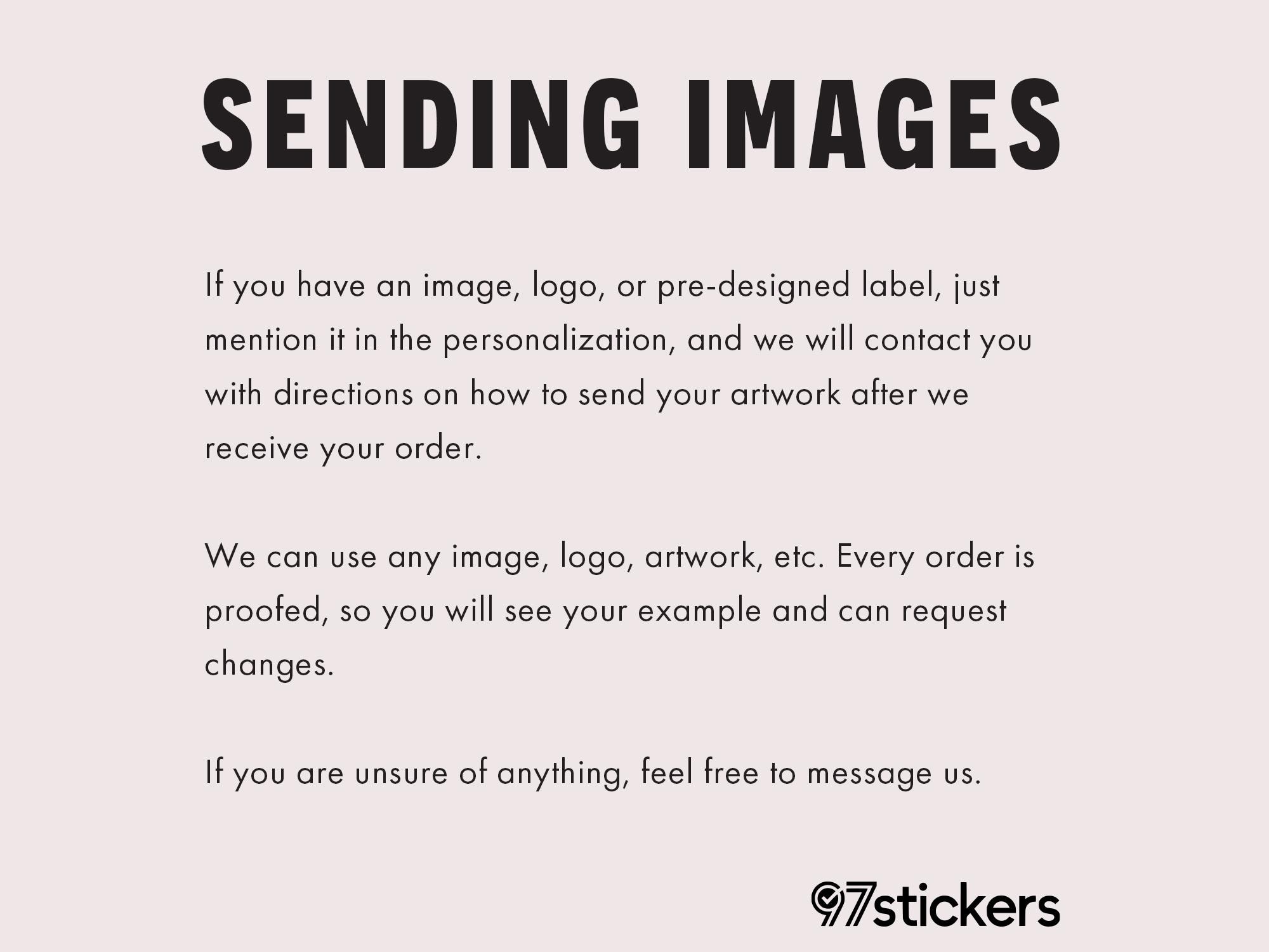 Custom Personalized Sticker Labels - Text, Logo, Canva Design or Images - Durable Favors
