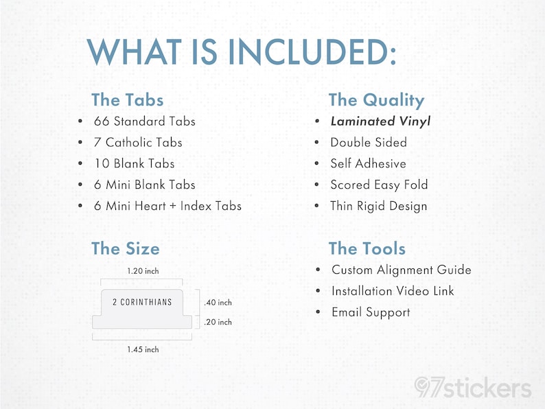 Carbon Black Bible Tabs: Laminated, Double Sided, Minimalist Christian Index image 3