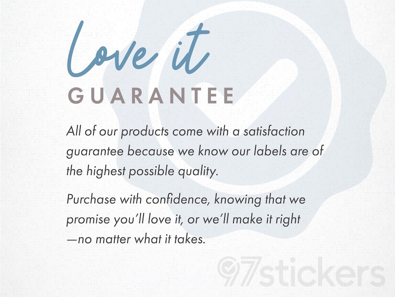 Love it guarantee