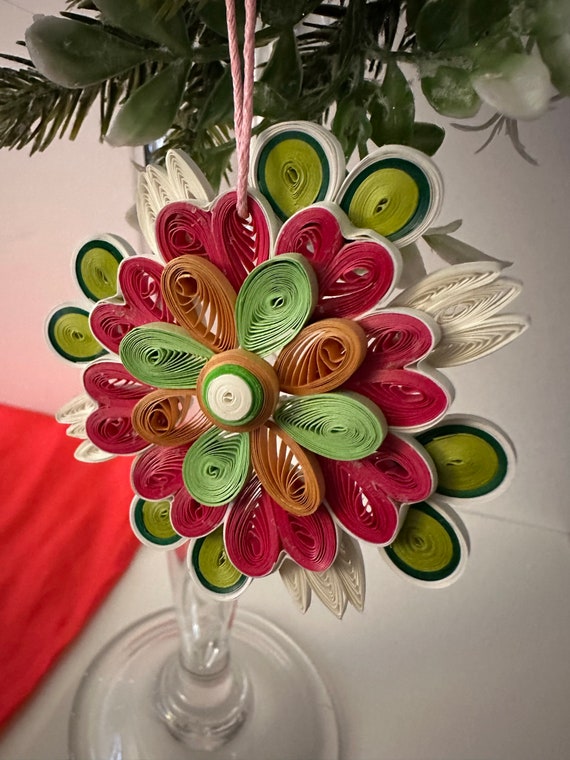 Multi Colour Quilled Flower