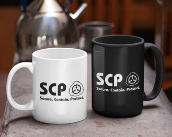SCP Foundation Mug, Secure Contain Protect, Scp Mug, Scp Foundation Coffee Cup,  MTF Inspired Design 15 oz or 11 oz, SCP Foundation