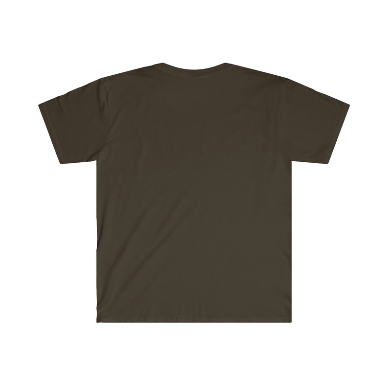 May include: A dark brown short-sleeved t-shirt.