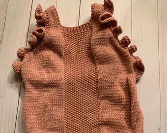 Barboteuse Bebe En Tricot Etsy