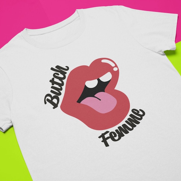 Butch Femme T-shirt  | Lesbian T-shirt, Butch Clothing, Tomboy T-shirt, Pride streetwear, Queer outfit | Unisex T-Shirt