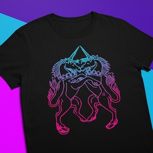 Unicorn Love Rainbow | Magic rainbow pride Lgbtq Queer Cute Unicorn Vintage | Unisex T-Shirt