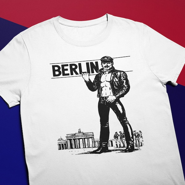 Berlin Leather Club | Gay Bear Leather Pride Clubbing Stonewall Village Vintage Lgbt Bar | Unisex T-Shirt