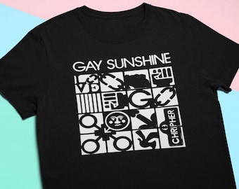 Gay Sunshine Graphic T-Shirt: Vintage Queer Pride Tee