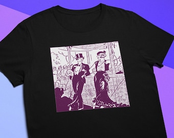 Queer You & Me | Vintage Cartoon Pride Lgbtq Community Gay History Lesbian | Unisex T-Shirt