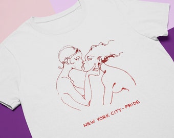 Lovers NYC Pride T-Shirt : Vintages LGBTQ Grafik T-Shirt