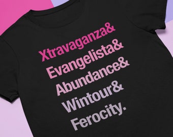 Xtravaganza & Evangelista Abundance Wintour Ferocity | Strike a Pose Voguing Drag queen Trans 90s Power |  T-Shirt