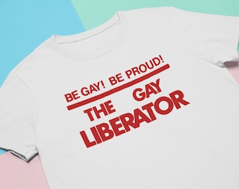 Camiseta de liberación gay: camiseta unisex vintage del orgullo LGBTQ