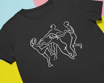 Circle Dance Gay Lib T-Shirt: Vintage Queer Feminist Design