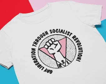T-shirt Gay Liberation : T-shirt unisexe Révolution socialiste vintage