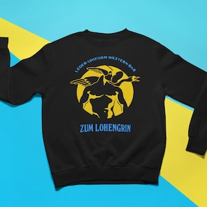 Zum Lohengrin Sweatshirt | Vintage Tribute Gay Bar Leather Men Bar Queer | Unisex Sweatshirt
