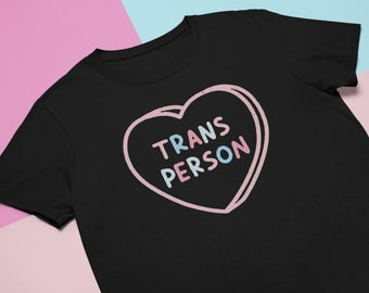 Heart Trans Person T-Shirt: LGBTQ Pride Month Unisex Tee