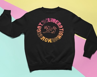 Gay Liberation Now Sweatshirt: Vintage Queer Pride Unisex Top