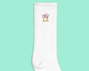 RESIST Gestickte Socken: LGBTQ Right, Gay Pride