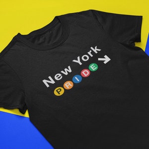 New York Pride T-Shirt | Subway NYC Shirt, LGBT Queer Pride Month Parade Shirts