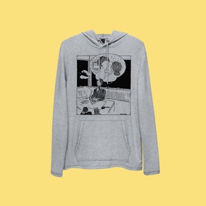 Home Sweet Home Queer Hoodie | Lesbian Retro Cartoon Lesbian Shirt LGBTQ Butch Same Sex Love | Unisex Lightweight Hoodie