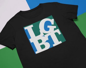 LGBT Love ( blue, green and white ) | Short-Sleeve Unisex T-Shirt