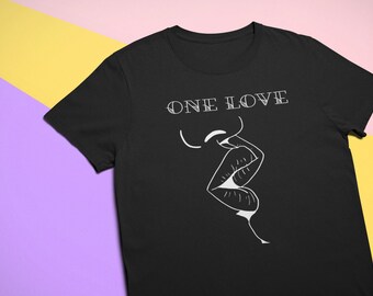 Lesbisch T-shirt One Love: Butch Queer Tomboy Pride