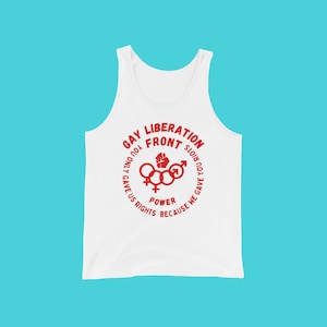 Gay Liberation Front Tank Top: LGBTQ Pride Unisex Shirt