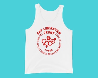 Gay Liberation Front Tank Top: LGBTQ Pride Unisex Shirt