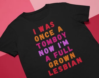 Maglietta Tomboy Lesbian Pride: Maglietta unisex LGBTQ Butch Femme