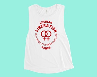 Lesbian Liberation Muscle Tank | Queer Butch Tomboy Clothing