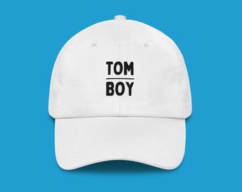 TOMBOY White Cotton Twill Cap - Unisex Low Profile Hat