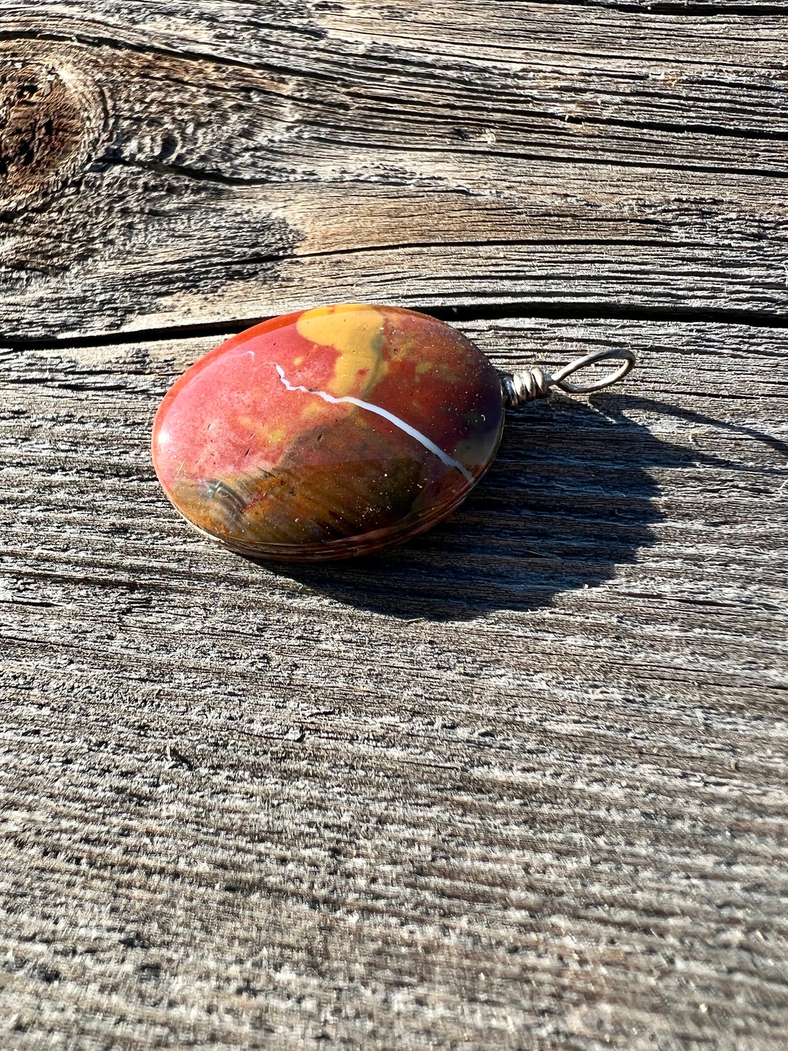 Braccialetto Dainty In Pietra Naturale Di Diaspro Arancione – Minimalista – Regolabile