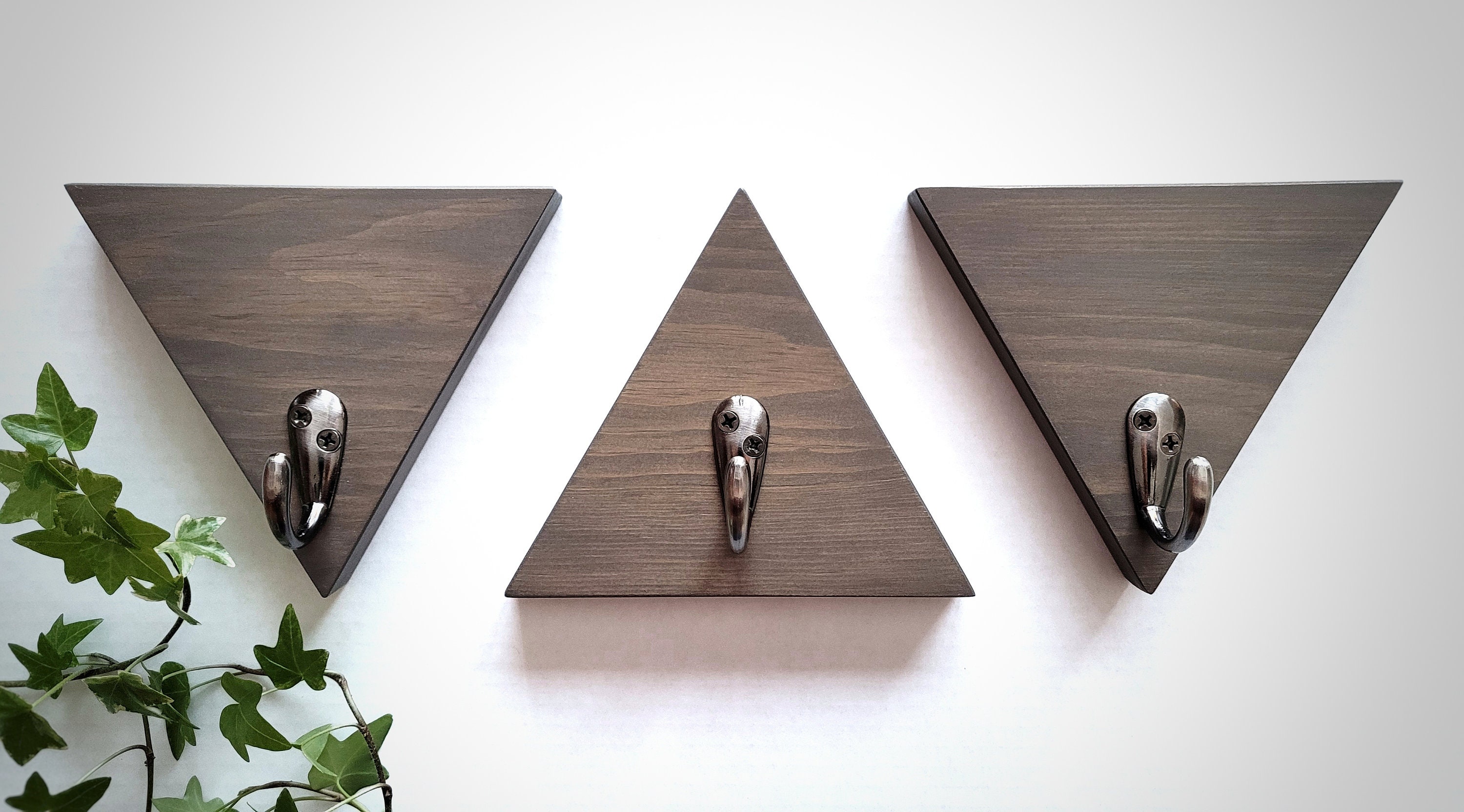 Triangle Wall Mount Geometric Hook Etsy