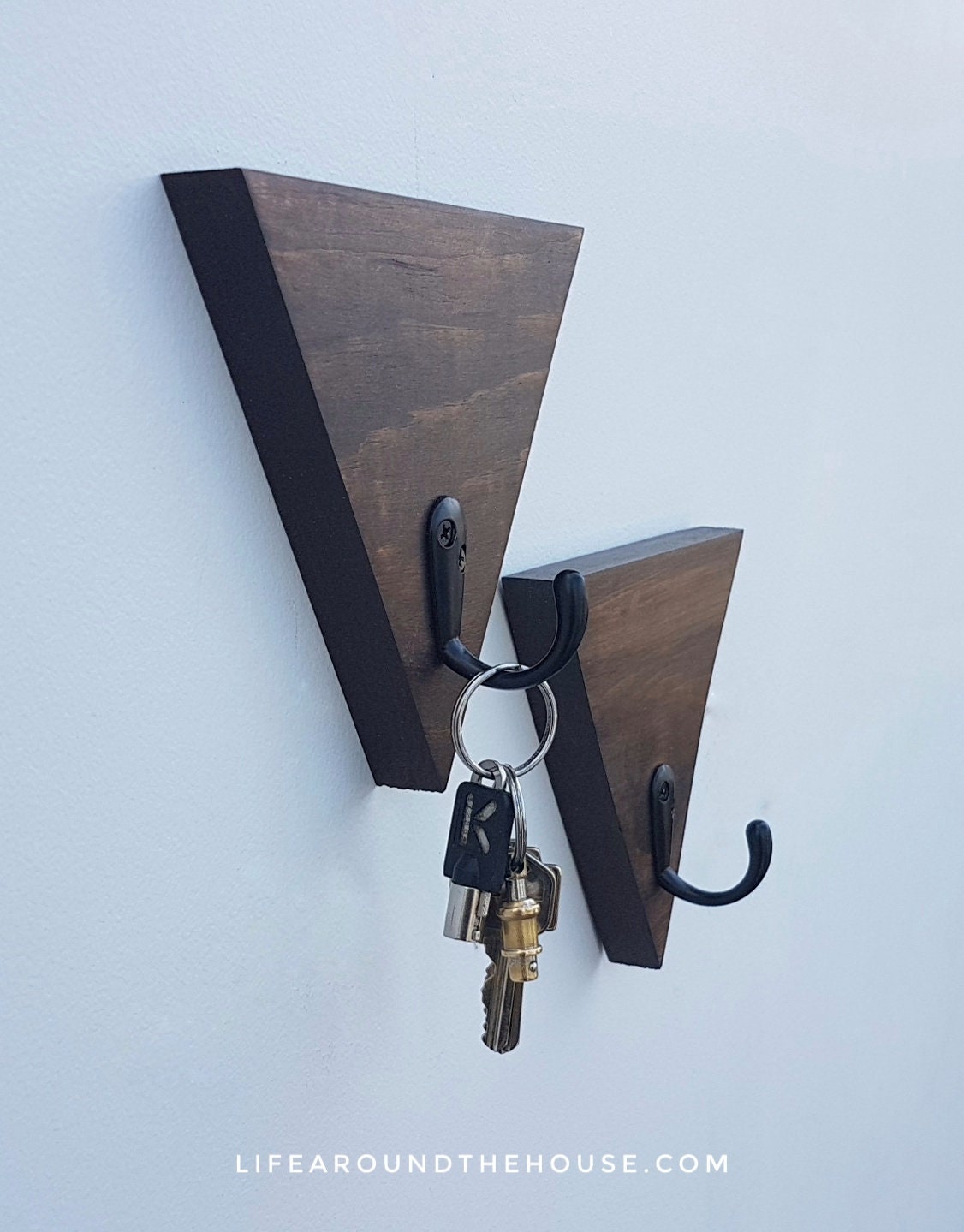 Triangle Wall Mount Geometric Hook Etsy