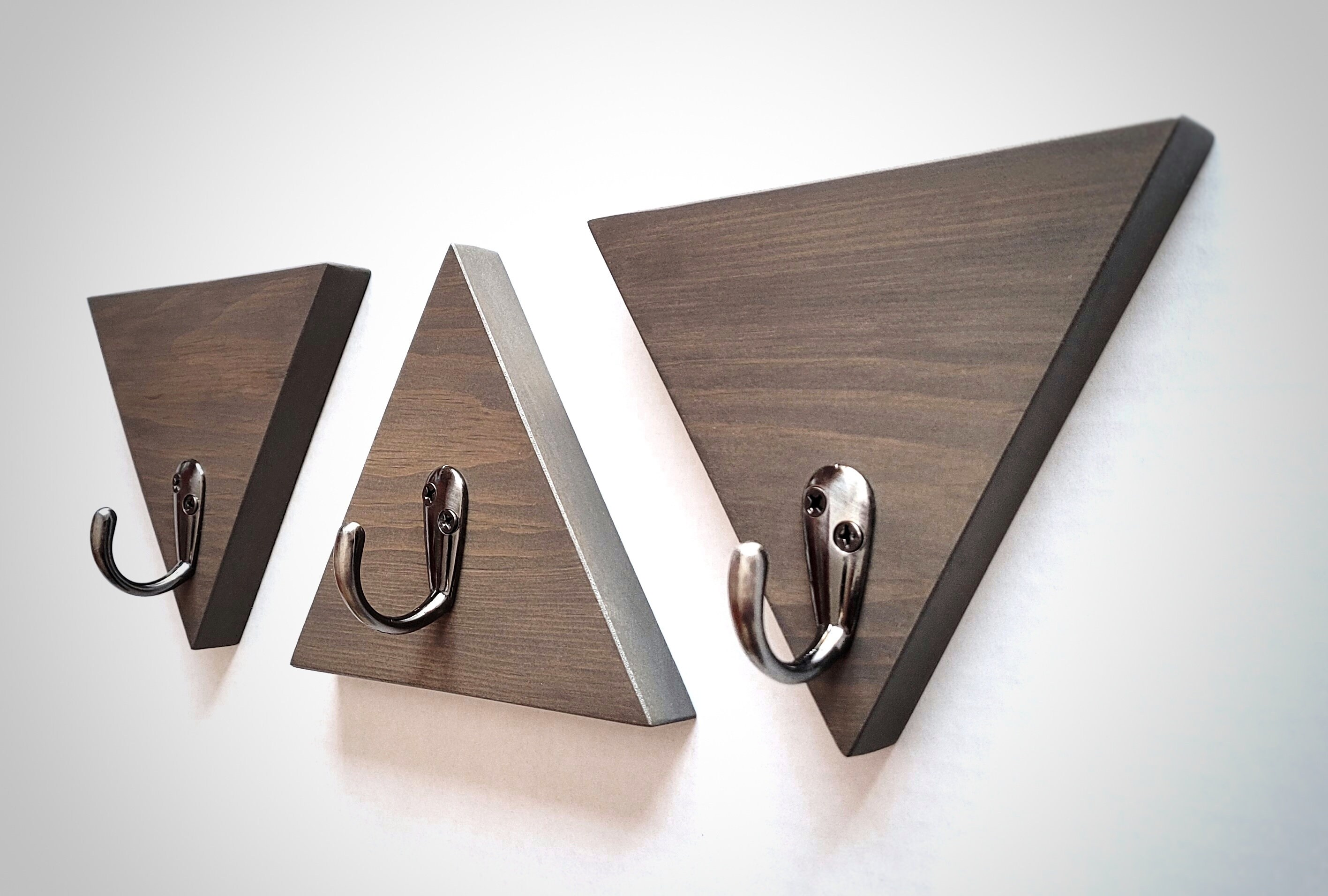 Triangle Wall Mount Geometric Hook Etsy