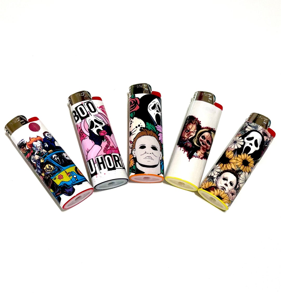 Horror Movie Bic Lighters Halloween Custom Lighter Scary Etsy